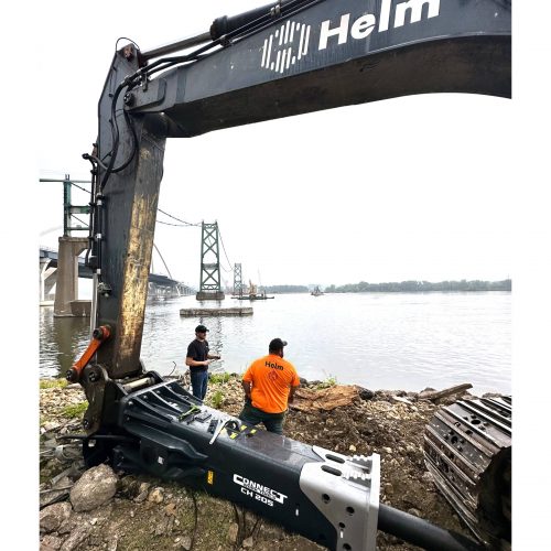 Connect Work Tools CH205 hammer in bridge demolition project